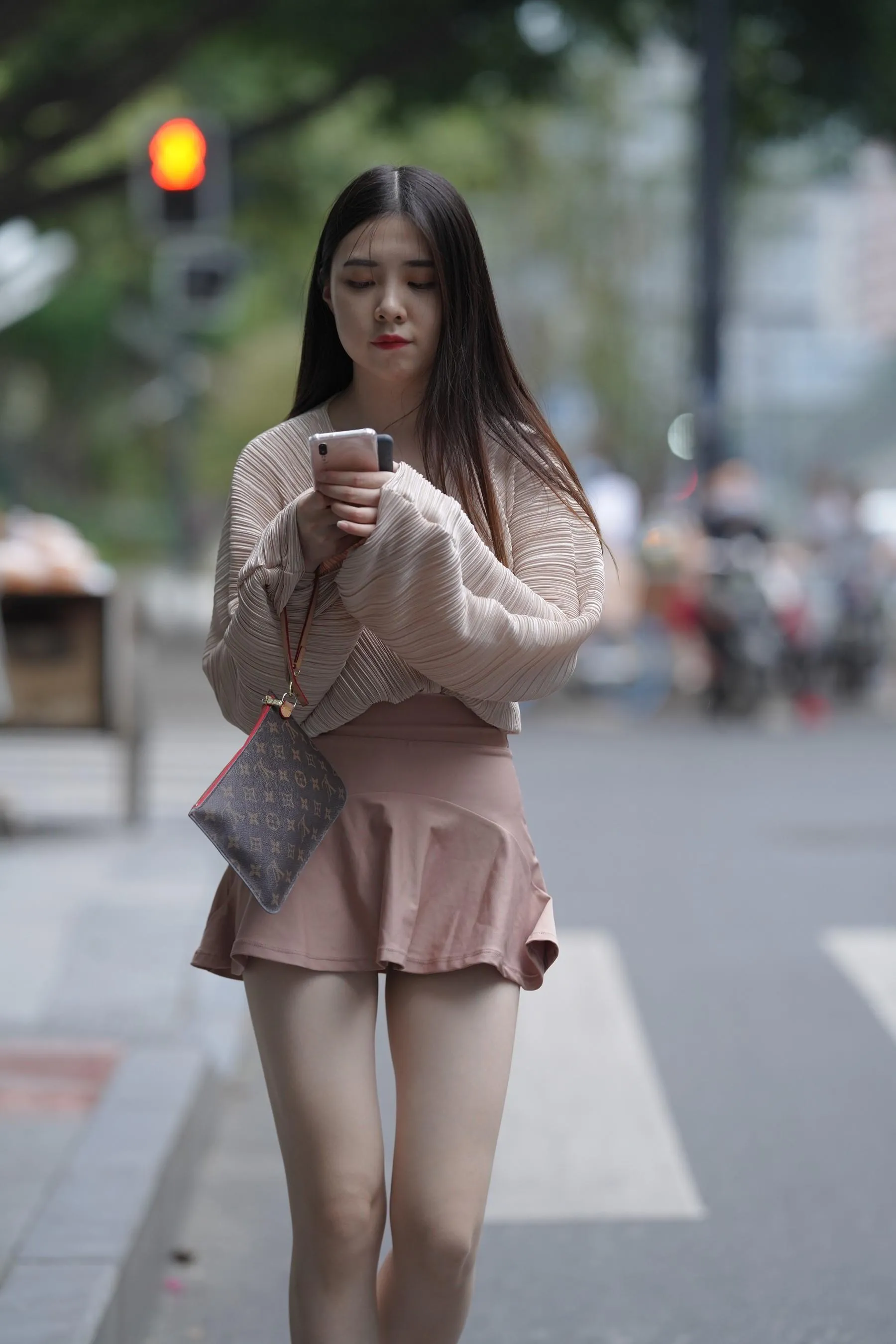 魔镜街拍 NO.167 可爱的粉色短裙小姐姐 [495P]插图7